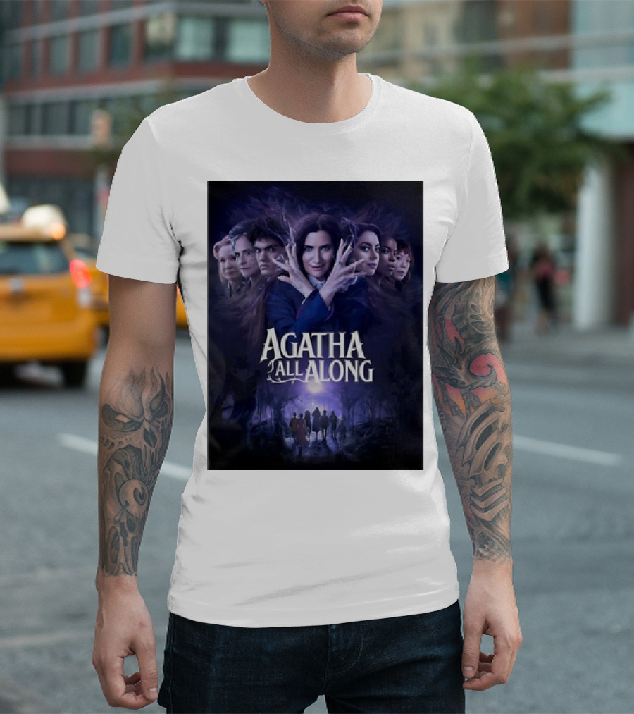Agatha All Along Marvel Comics Agatha Harkness Movie Graphic WandaVision Poster Anthology Enchantment T-Shirt