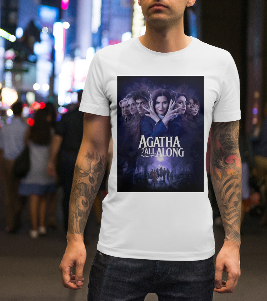 Agatha All Along Marvel Comics Agatha Harkness Movie Graphic WandaVision Poster Anthology Enchantment T-Shirt