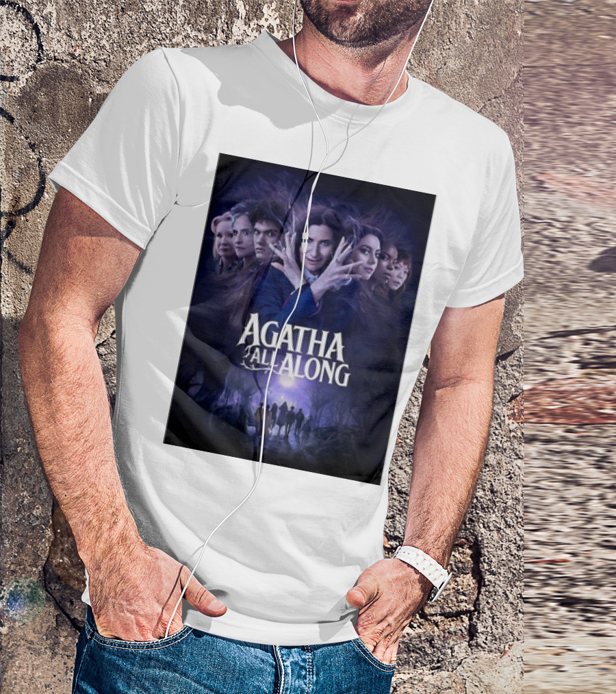 Agatha All Along Marvel Comics Agatha Harkness Movie Graphic WandaVision Poster Anthology Enchantment T-Shirt