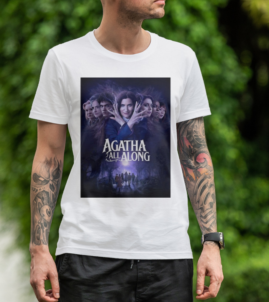 Agatha All Along Marvel Comics Agatha Harkness Movie Graphic WandaVision Poster Anthology Enchantment T-Shirt