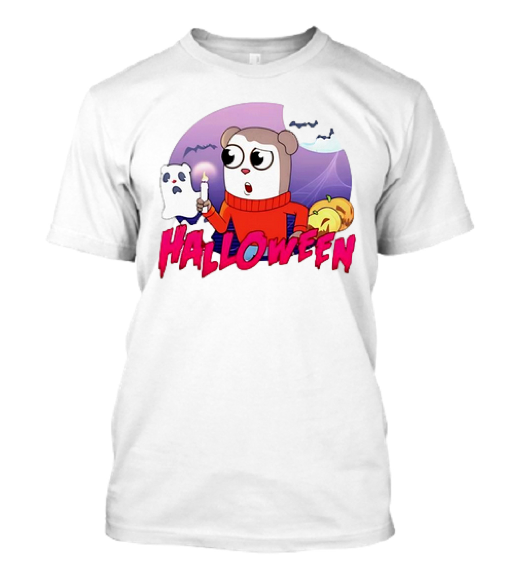 Jimmy Halloween Max Design Pro Ghost Candle Pumpkin T-Shirt