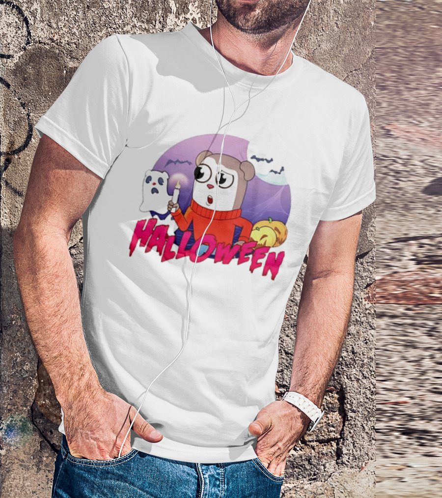Jimmy Halloween Max Design Pro Ghost Candle Pumpkin T-Shirt