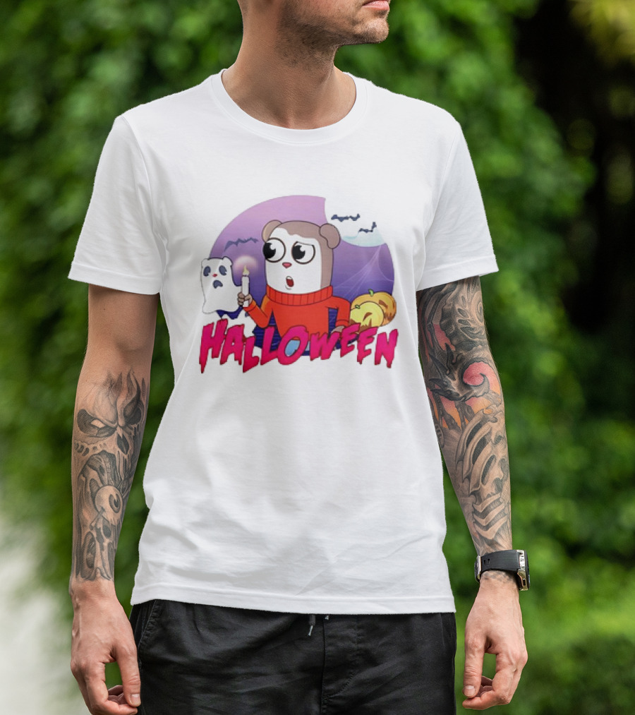 Jimmy Halloween Max Design Pro Ghost Candle Pumpkin T-Shirt