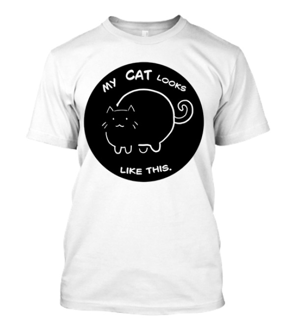 My Cat Looks Like This Adorable Cartoon Kitty Drawing T-Shirt