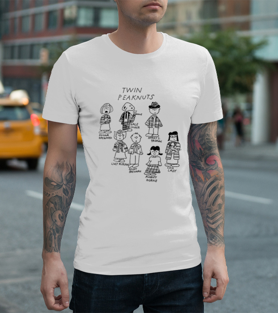 Twin Peaknuts Donna Dale Cooper Truman Lucy Andy Audrey Log Lady T-Shirt