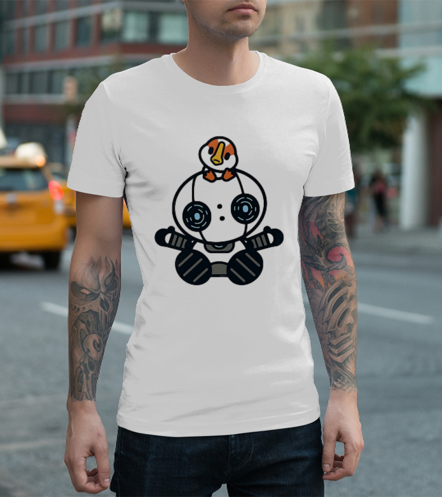 Roz and Brightbill The Wild Robot Hello Gosling Kawaii T-Shirt