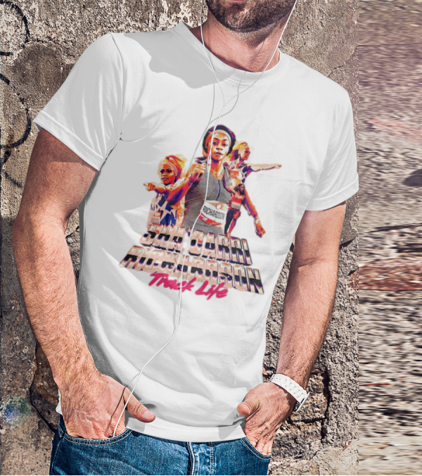 Sha'Carri Richardson Track Life Dynamic Athlete Portrayal T-Shirt