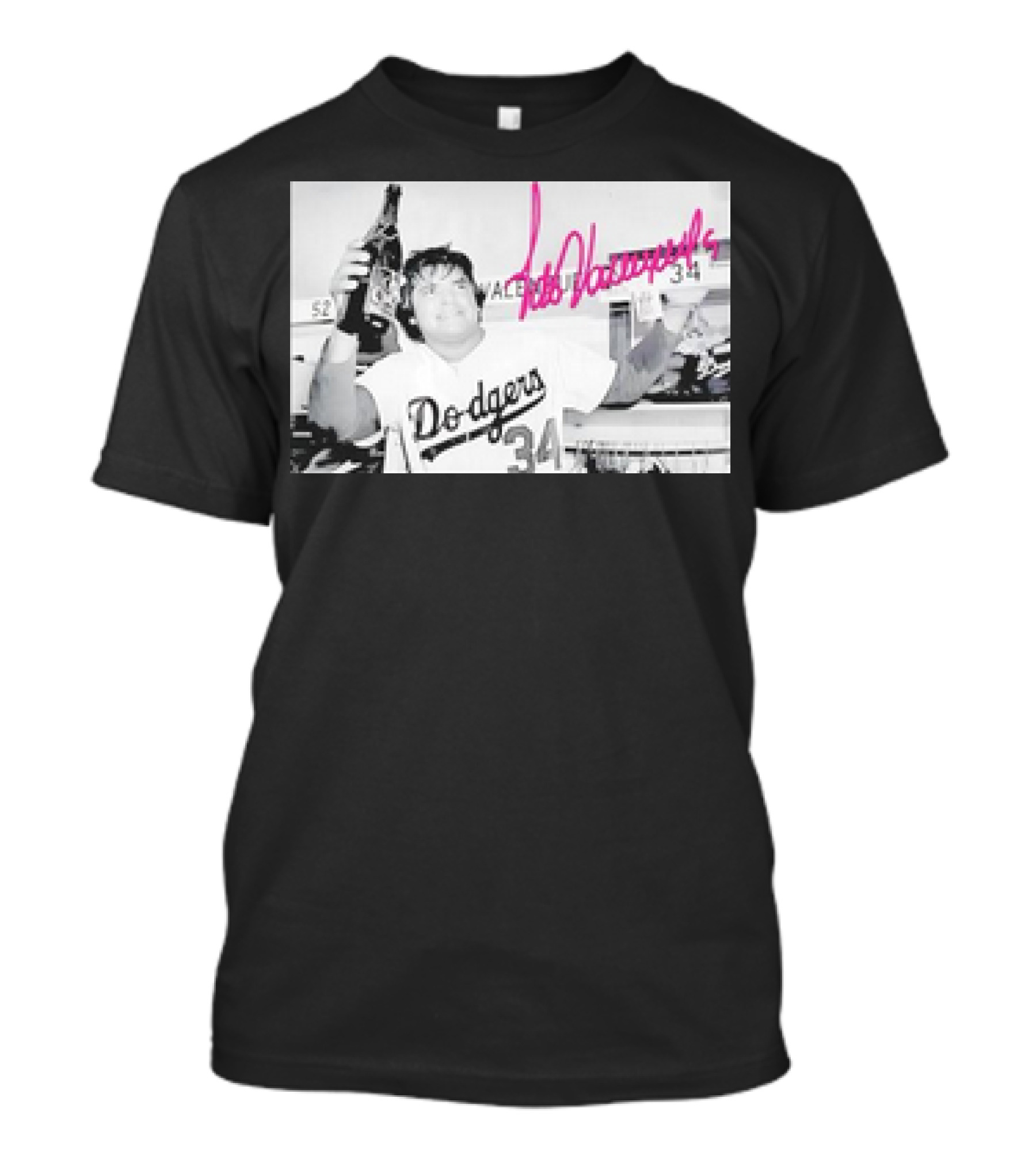 Retro Fernando Valenzuela Dodgers 34 Signature Victory T-Shirt