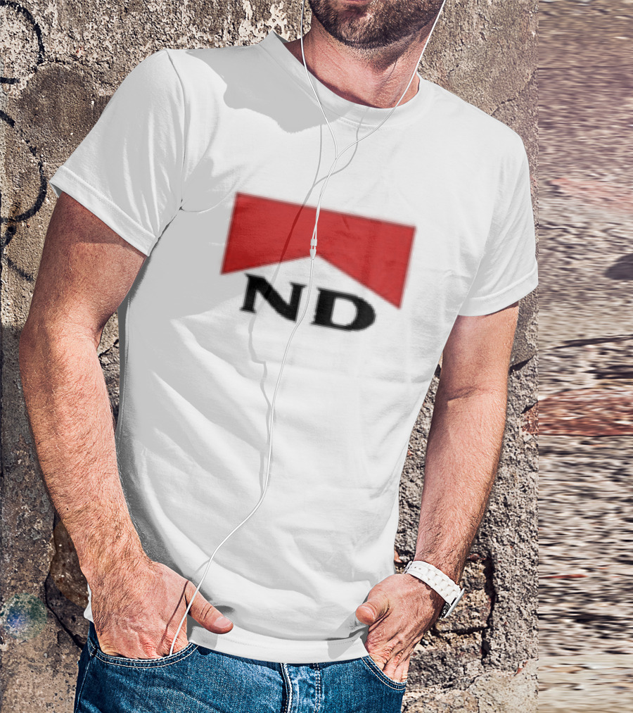 ND Nicotine Dolls Cigarette Style Red Banner T-Shirt