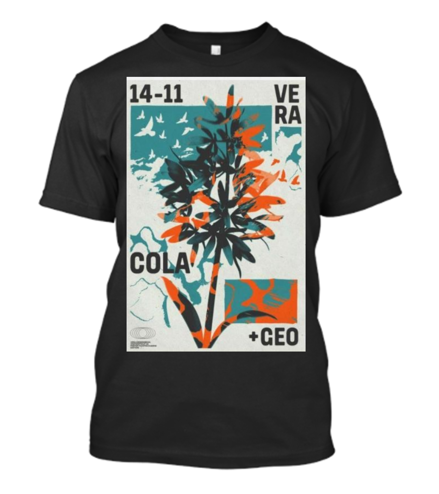 14-11 Vera Cola +Geo Botanical Birds T-Shirt