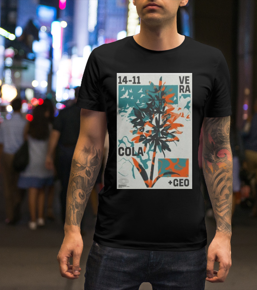 14-11 Vera Cola +Geo Botanical Birds T-Shirt