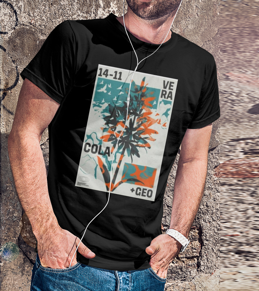 14-11 Vera Cola +Geo Botanical Birds T-Shirt