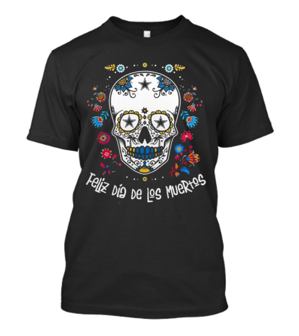 Dallas Cowboys Feliz Dia De Los Muertos T-Shirt