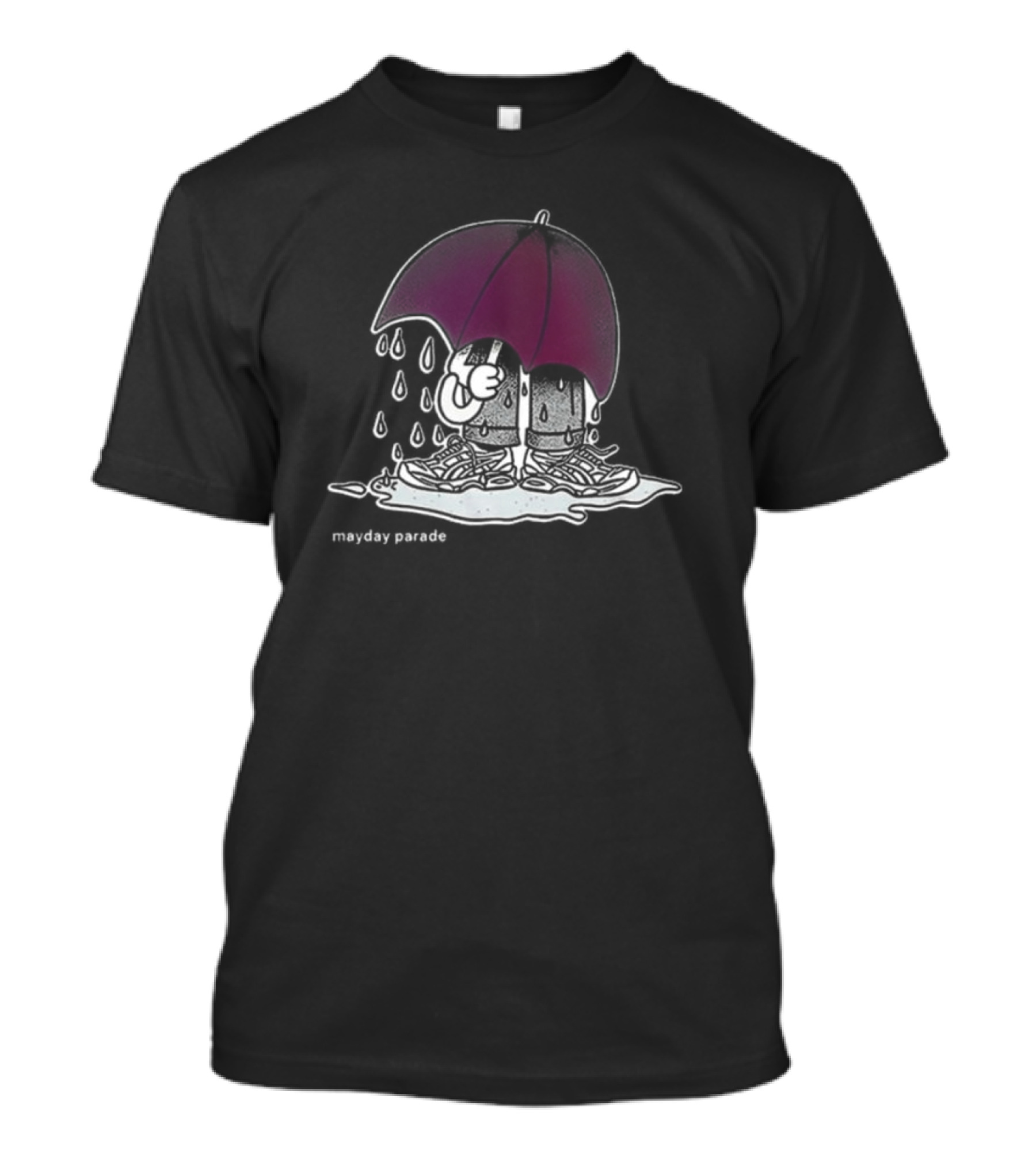 Mayday Parade Don't Rain 2024 Umbrella Drip T-Shirt