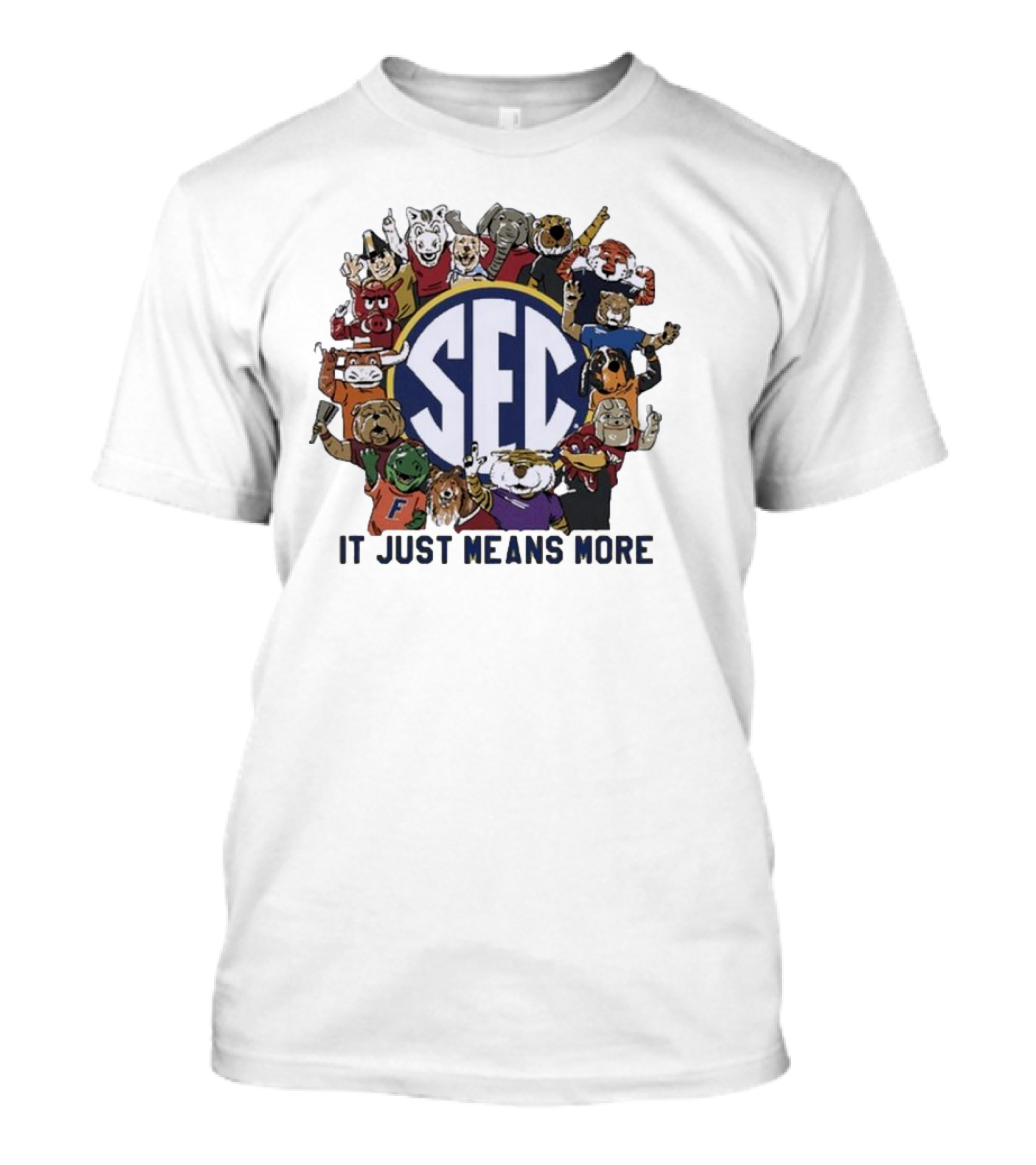 SEC Mascot Circle It Just Means More T-Shirt