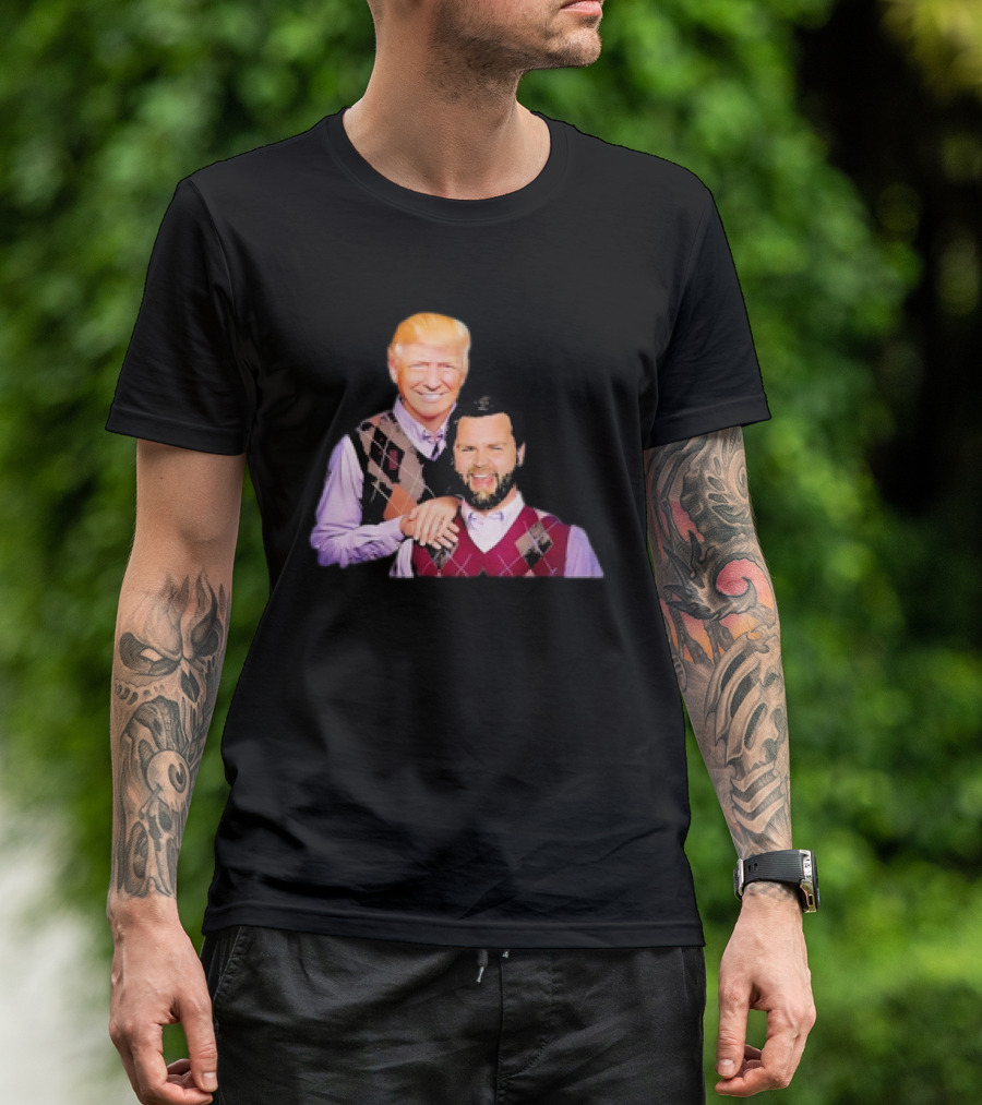 Trump Vance 2024 Funny Parody Brothers Argyle Sweater Image T-Shirt