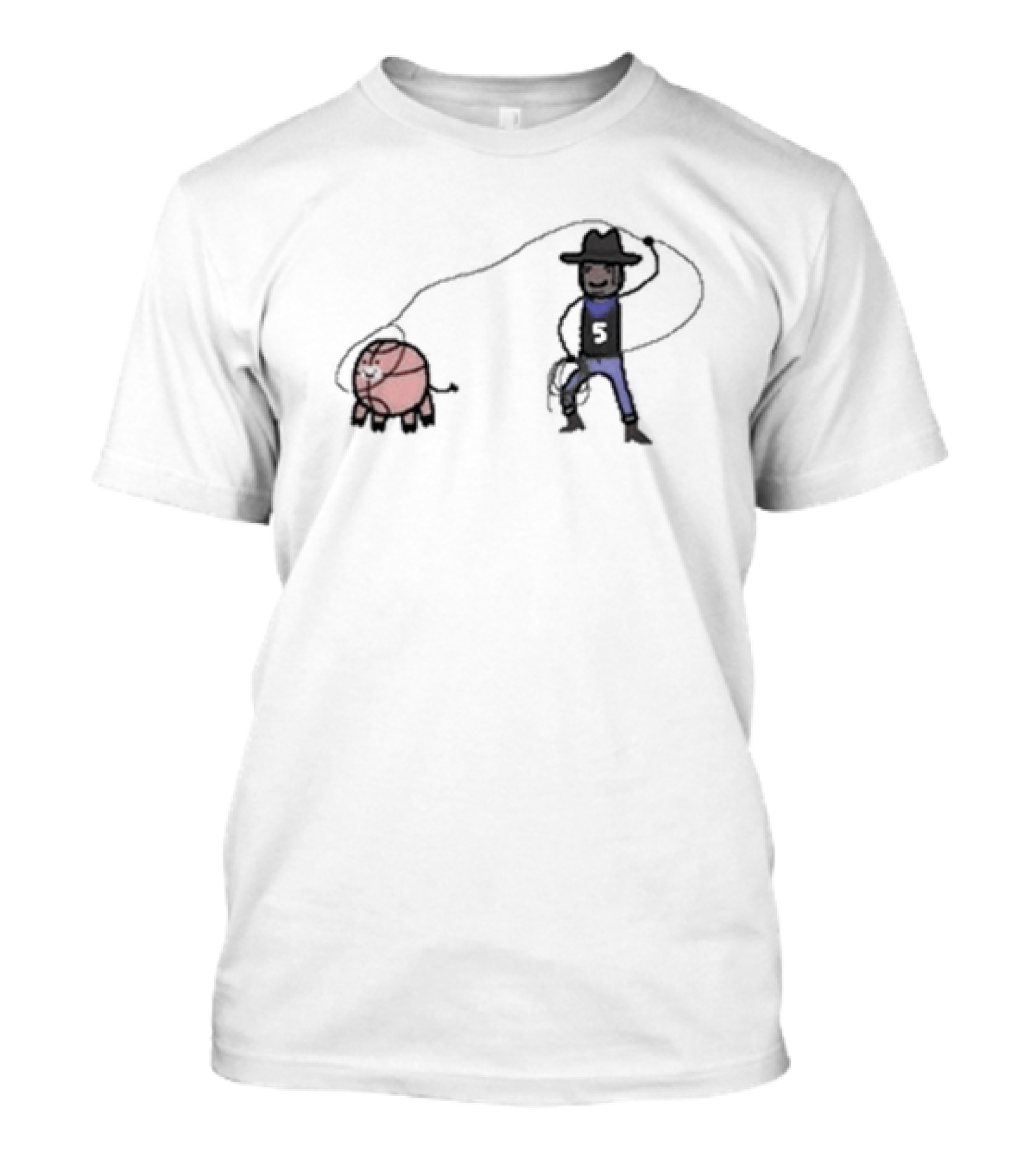 Paolo Ranch-Ero Cowboy Basketball Number 5 T-Shirt