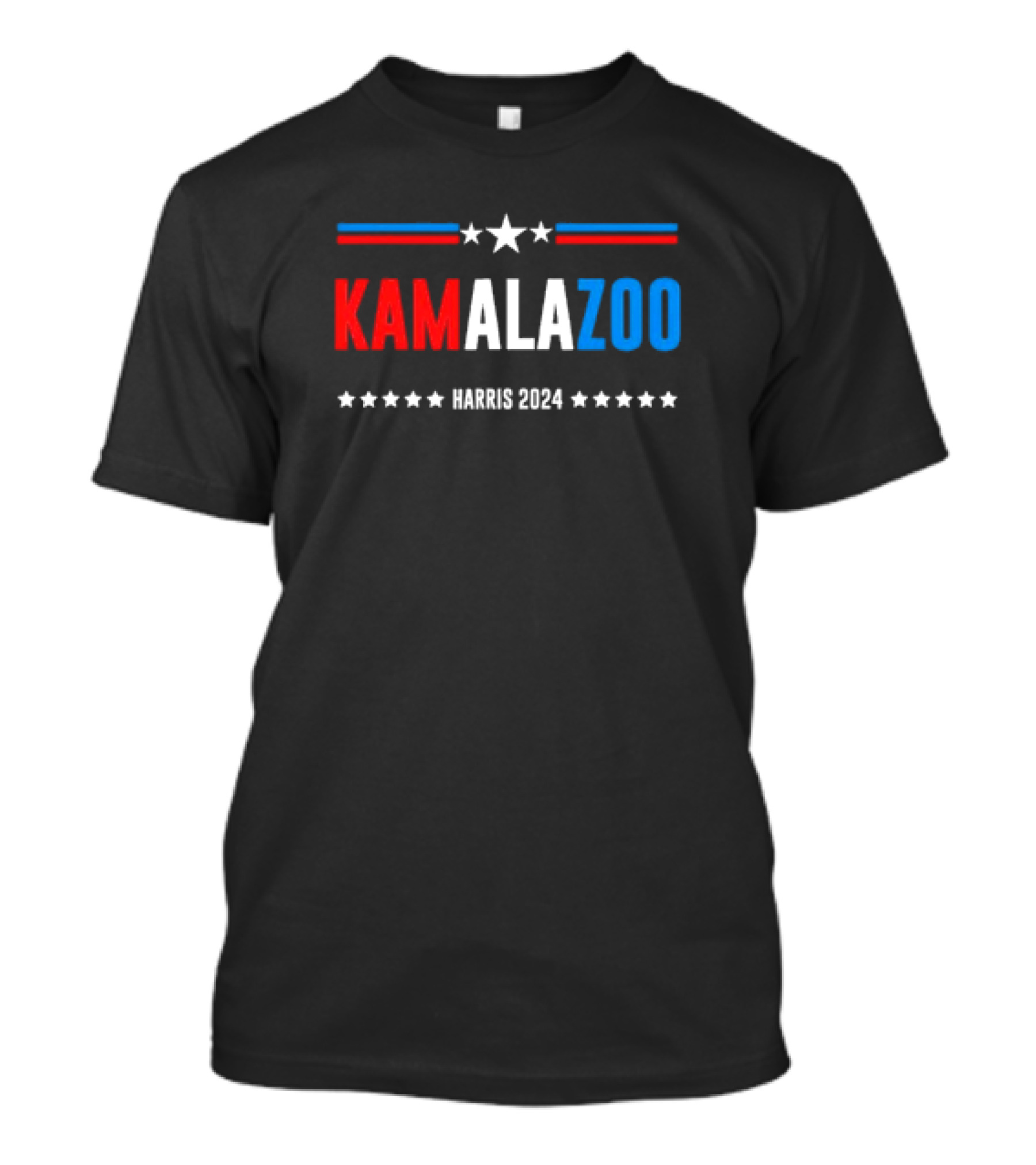 Kamalazoo Harris 2024 Red White Blue Stars T-Shirt