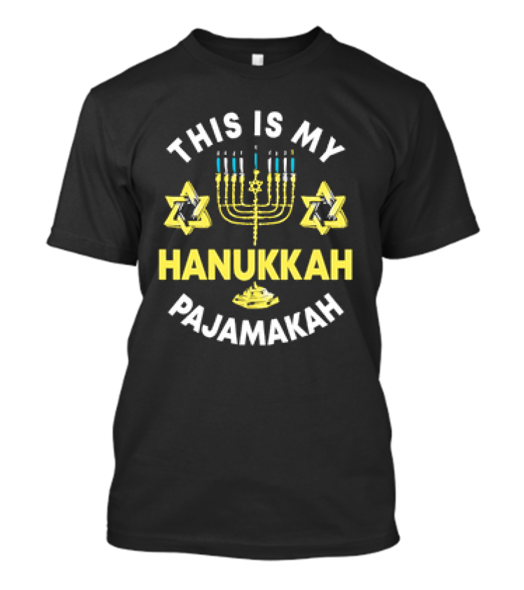 THIS IS MY HANUKKAH PAJAMAKAH MENORAH STARS T-Shirt