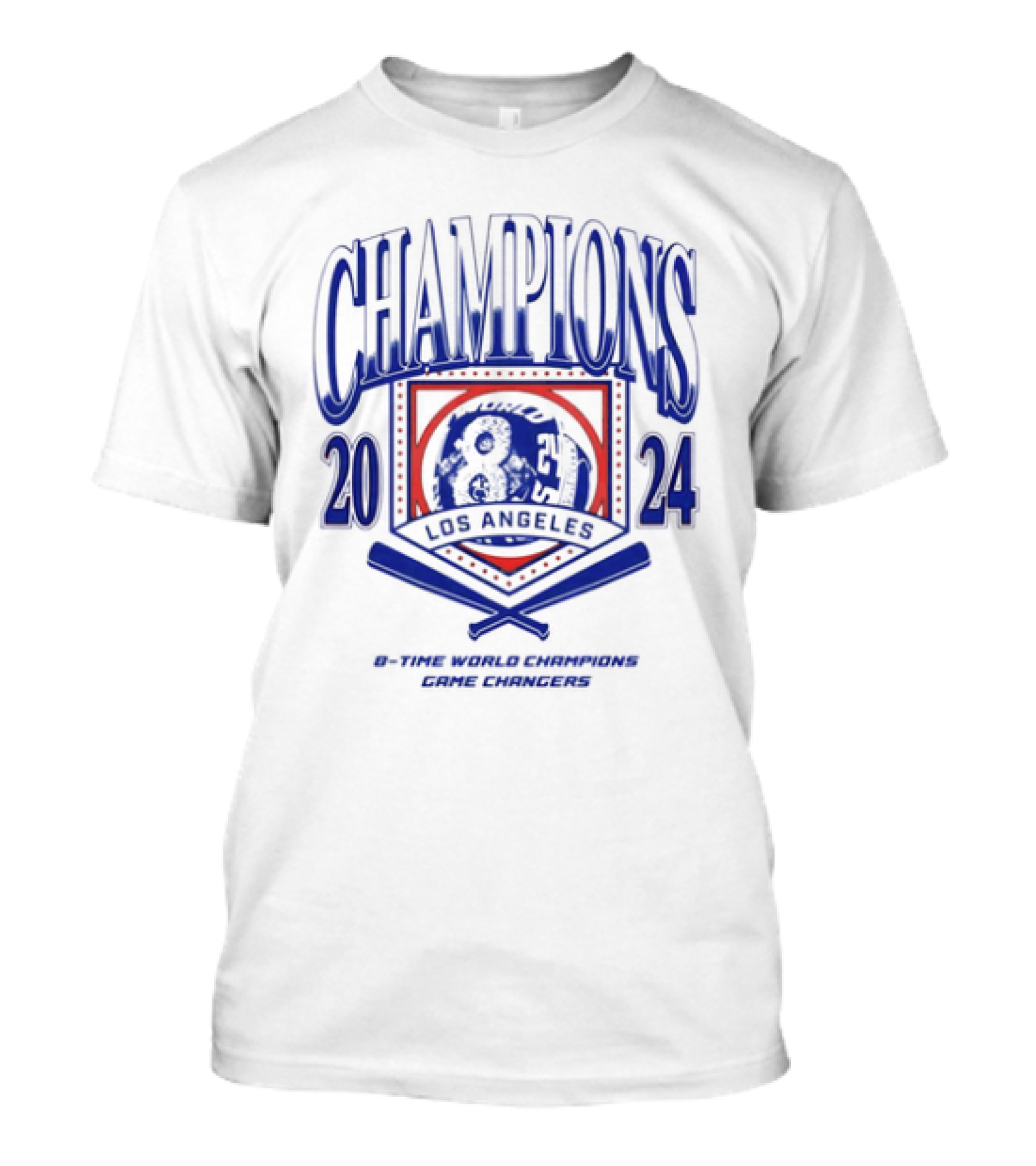 Champions 2024 Los Angeles 8-Time World Champions Game Changers T-Shirt