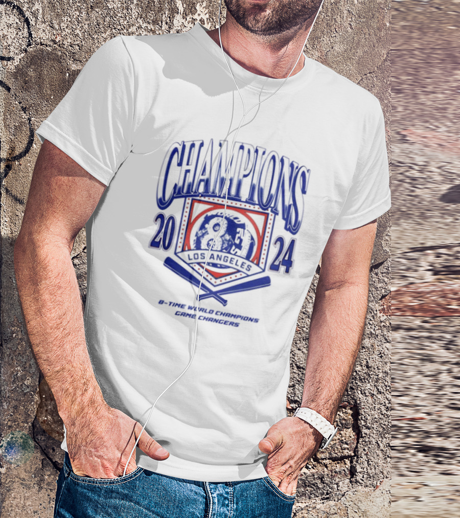 Champions 2024 Los Angeles 8-Time World Champions Game Changers T-Shirt