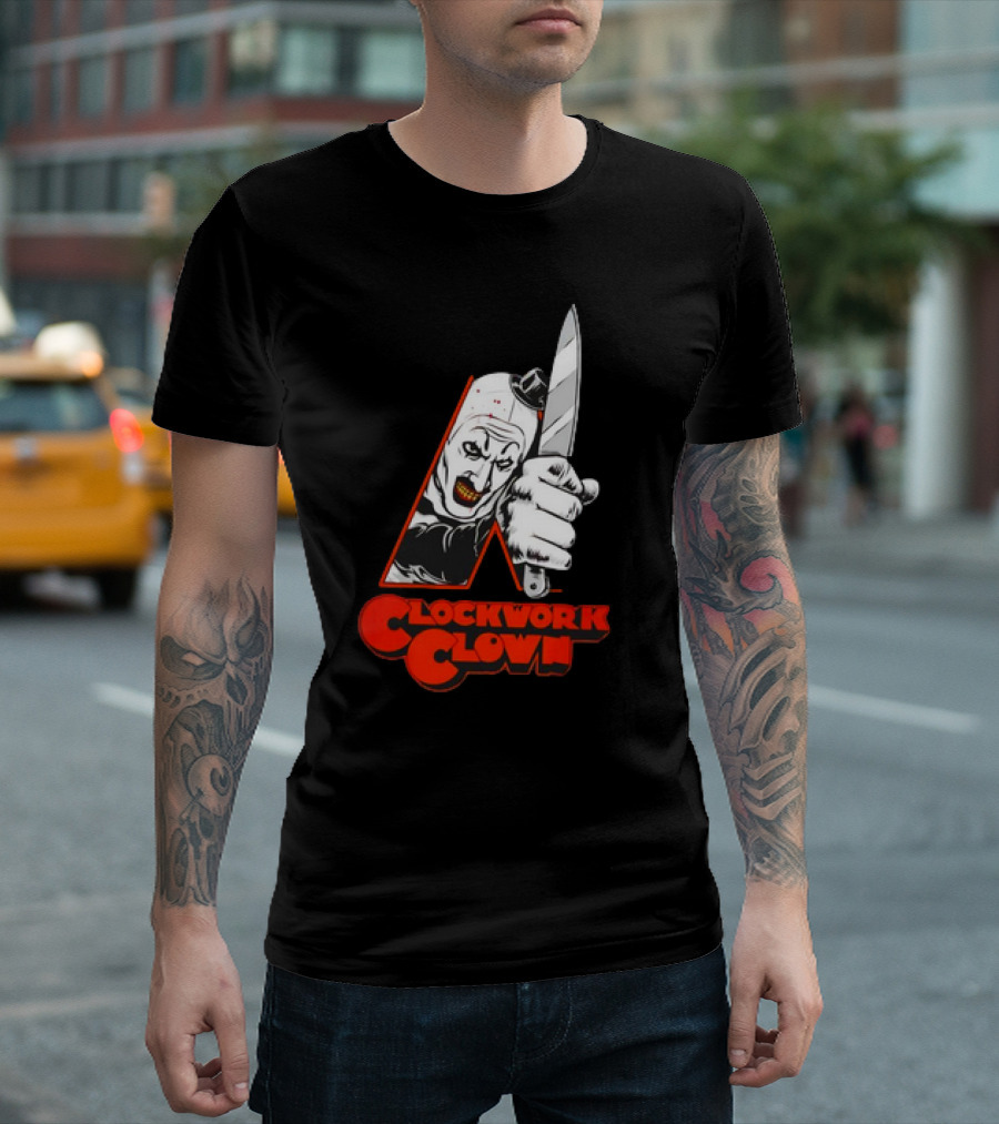 A Clockwork Clown Art the Clown the Terrifier Movies T-Shirt