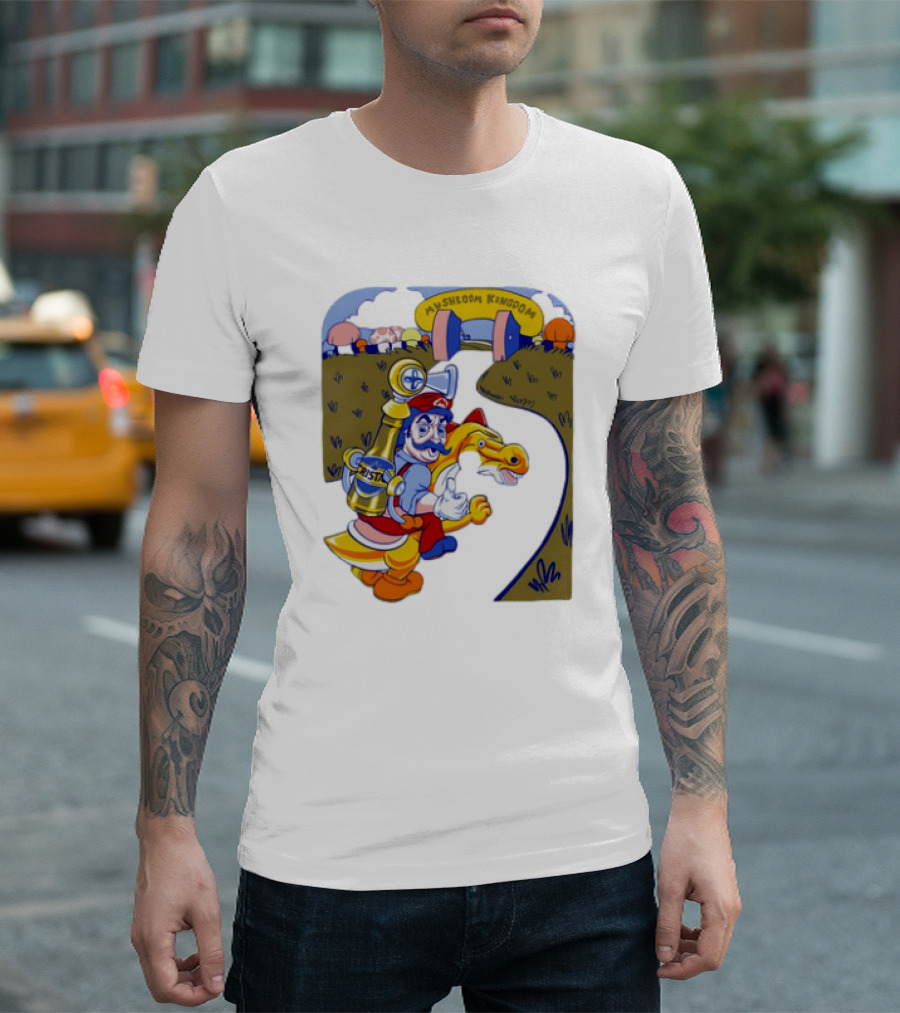 Nice of the Princess to Invite Us Mushroom Kingdom 4th Geary Super Mario T-Shirt