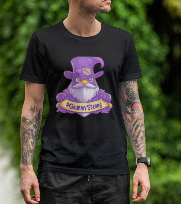 GummyStrong Purple Wizard Owl Emblem T-Shirt