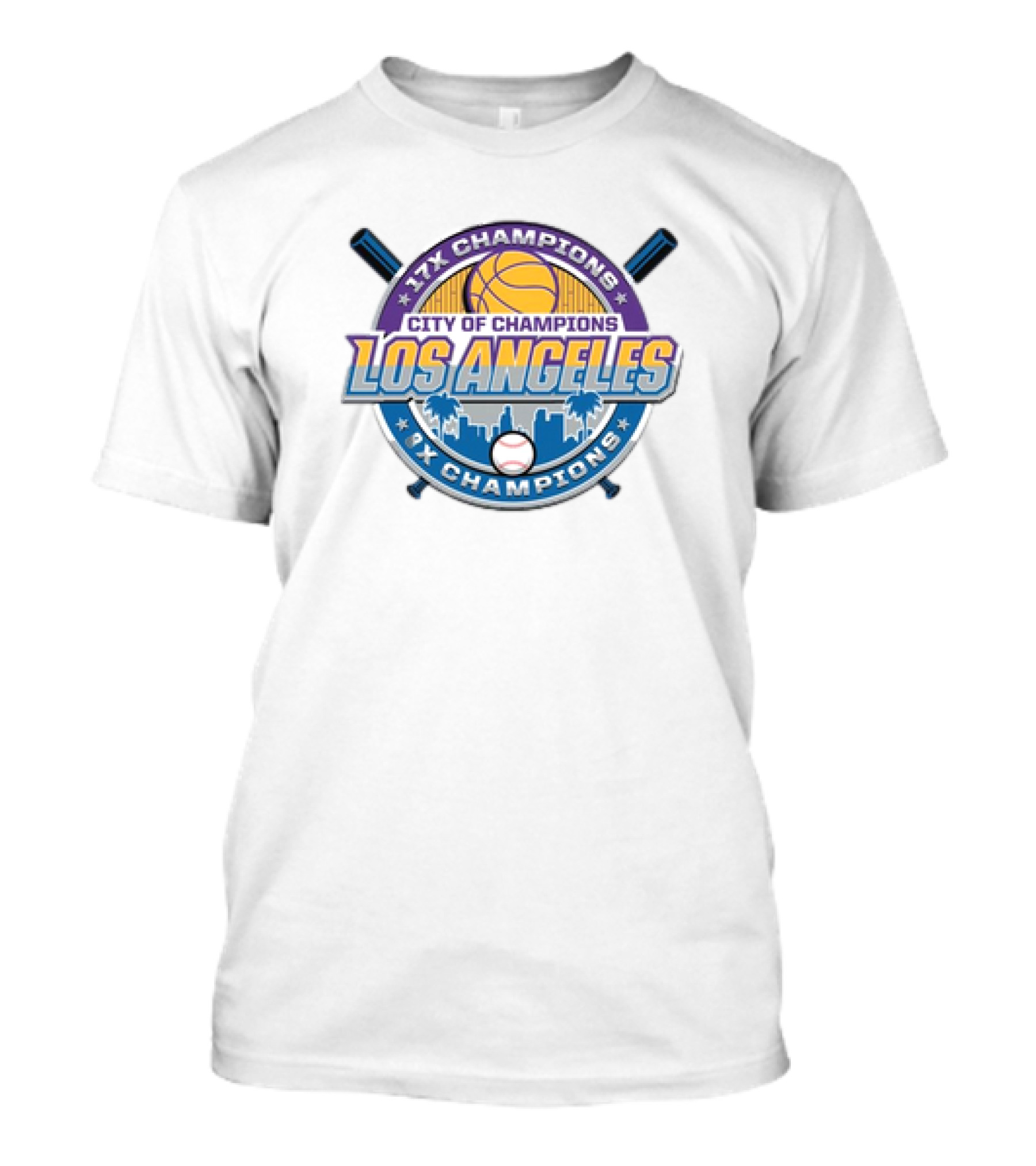 Los Angeles City Of Champions 17X Champions 9X Champions T-Shirt