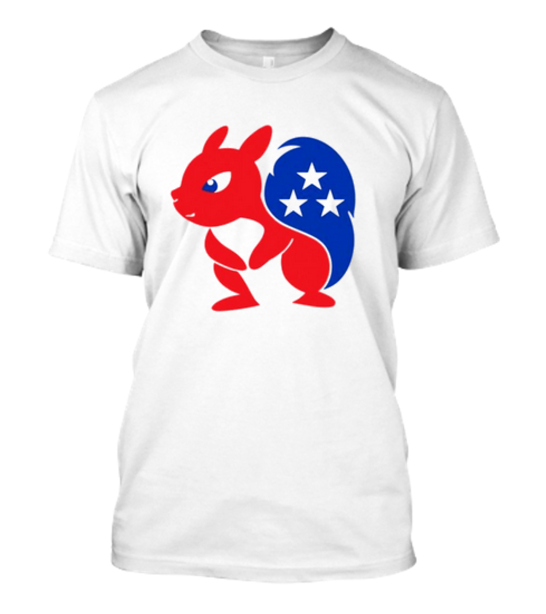 Peanut The Squirrel GOP Mascot American Flag Stars T-Shirt