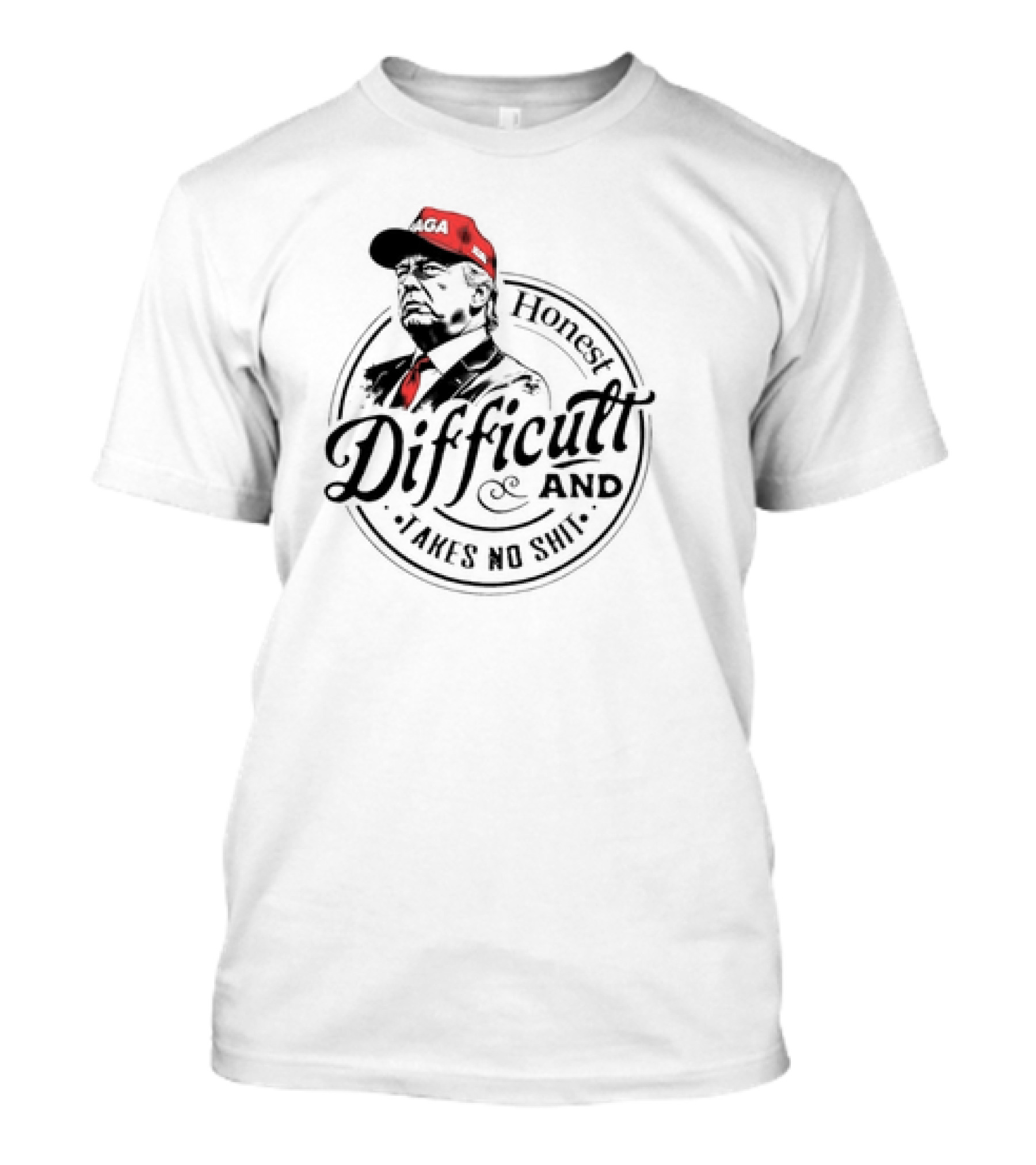 Honest Difficult And Takes No Shit Maga 2024 Retro T-Shirt