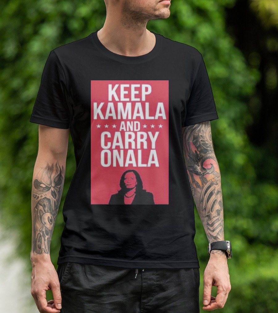 Keep Kamala And Carry Onala 2024 Harris Walz Classic T-Shirt