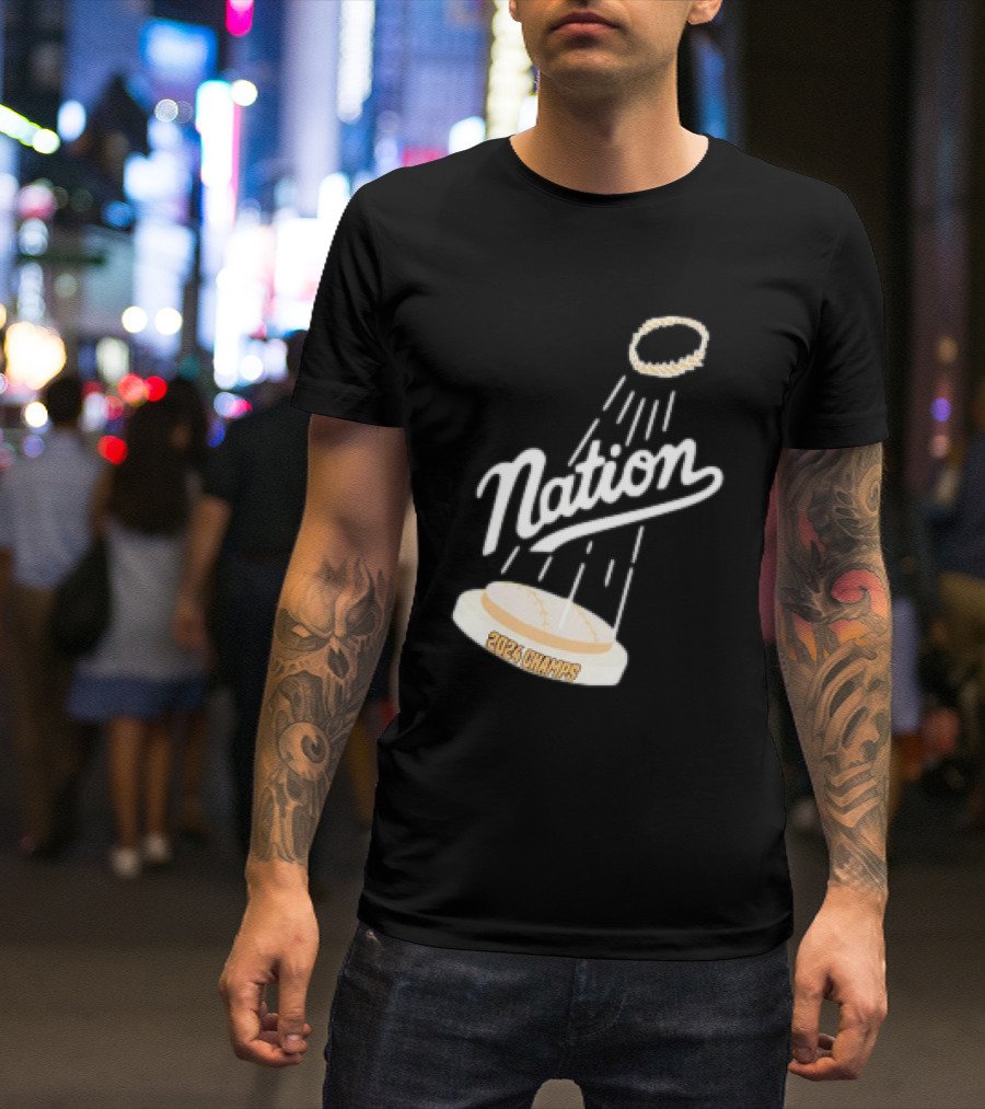 Los Angeles Dodgers Nation 2024 Champs Halo Baseball T-Shirt