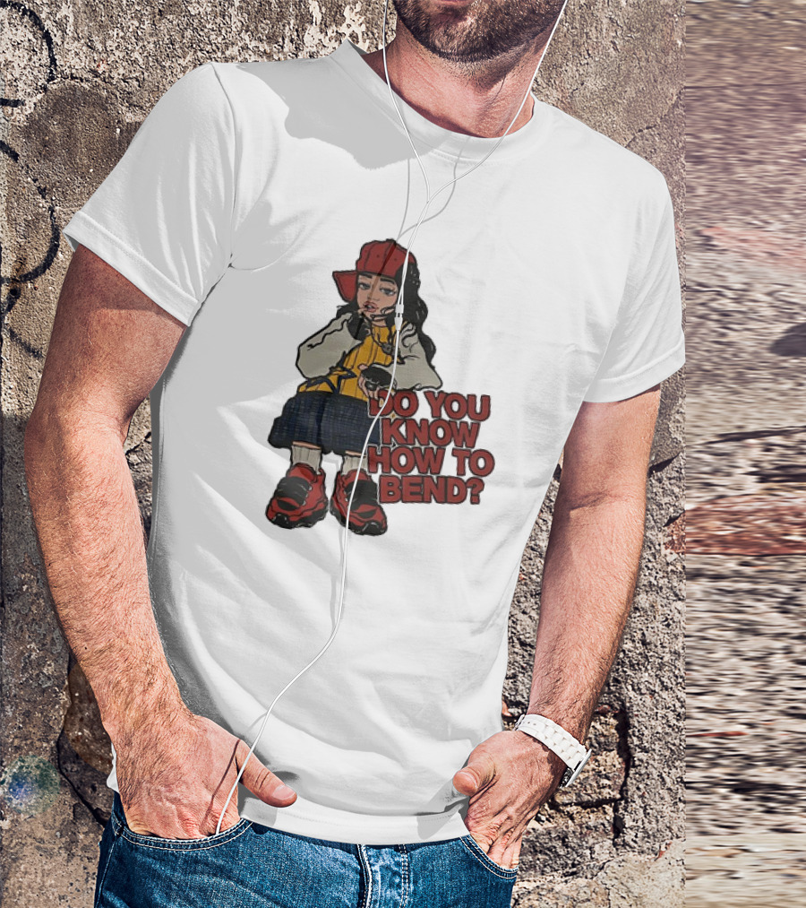 Do You Know How To Bend? Girl With Red Cap And Sneakers T-Shirt