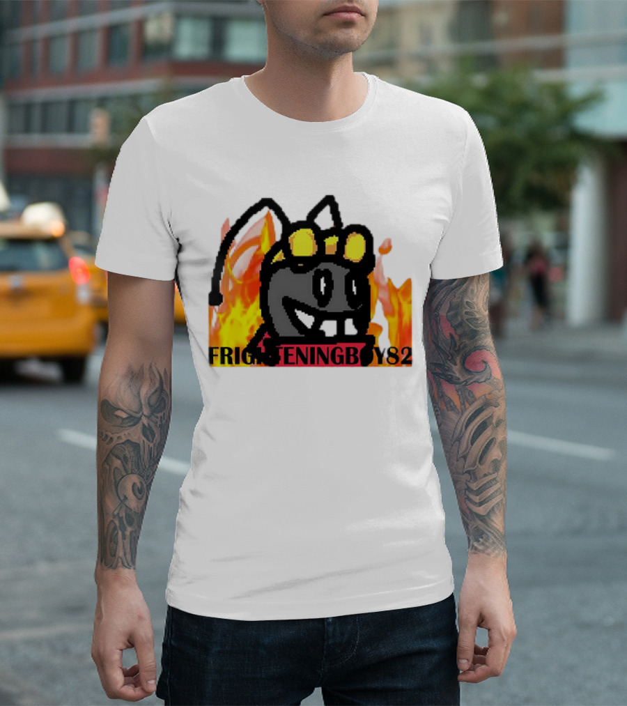 Moth FrighteningBoy82 Fire Background T-Shirt