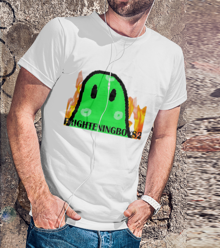 FRIGHTENINGBOY82 Slime With Fire Background T-Shirt