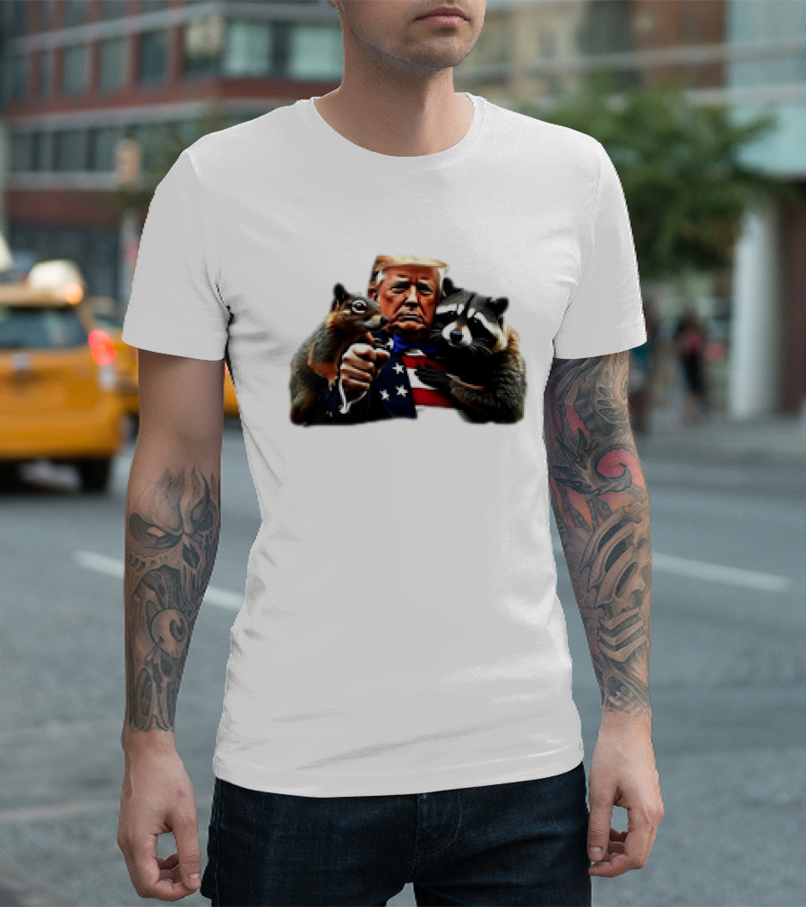 Trump Squirrel Raccoon Patriot T-Shirt