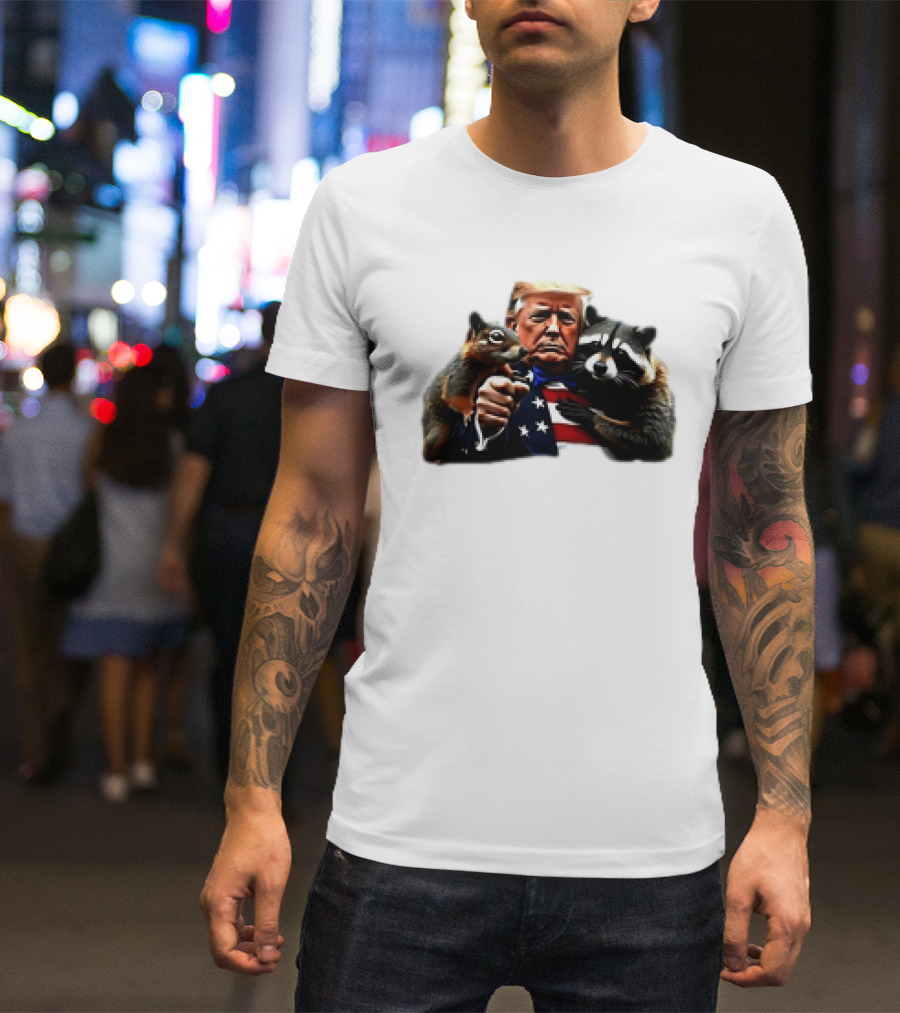 Trump Squirrel Raccoon Patriot T-Shirt