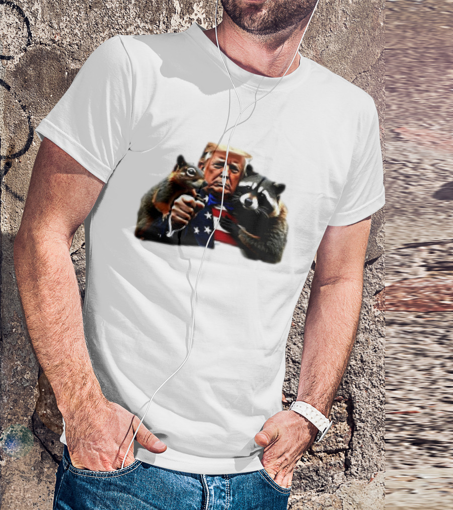 Trump Squirrel Raccoon Patriot T-Shirt