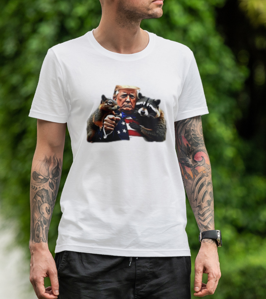 Trump Squirrel Raccoon Patriot T-Shirt