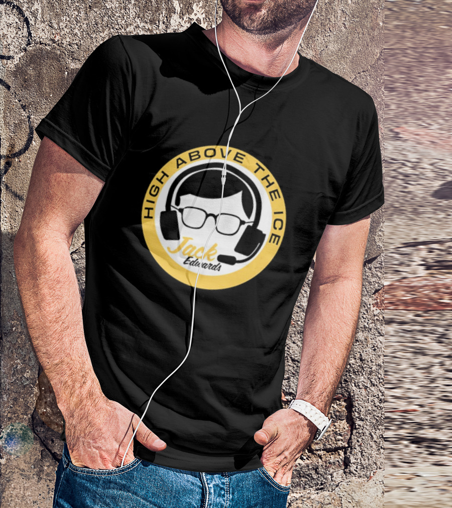 Boston Bruins High Above The Ice Jack Edwards T-Shirt