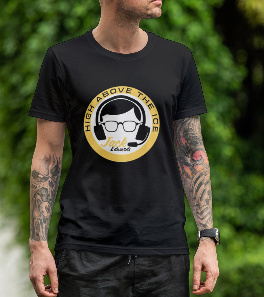 Boston Bruins High Above The Ice Jack Edwards T-Shirt