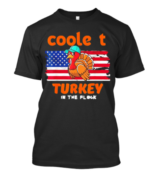 Cool Turkey USA Flag In The Flock T-Shirt