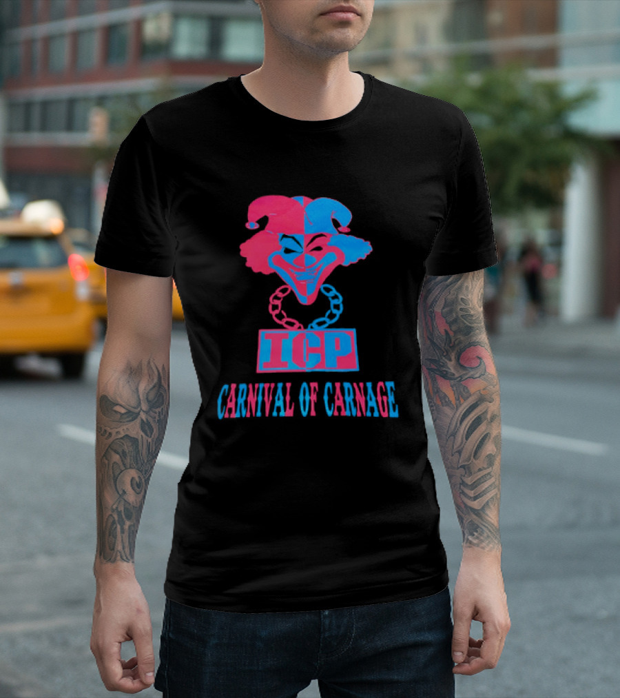 ICP Carnival Of Carnage Jester With Chain T-Shirt