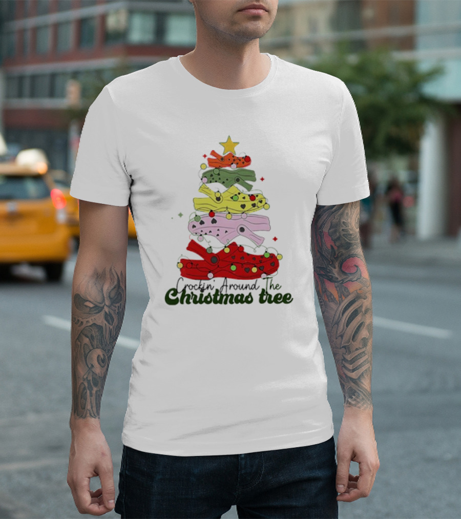 Crockin' Around the Christmas Tree Crocs Holiday T-Shirt