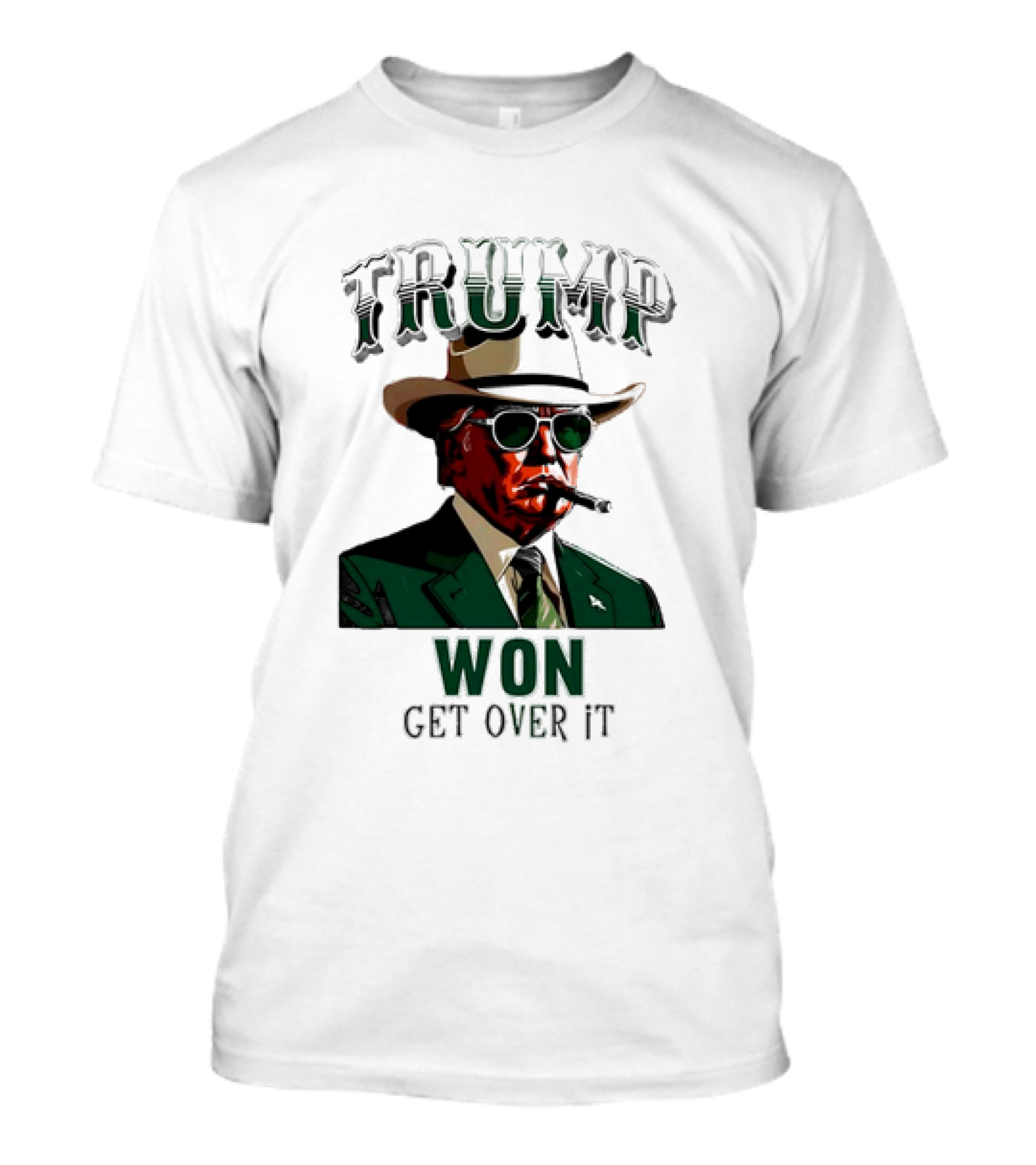 TRUMP Smoking Cigar Won Get Over It T-Shirt