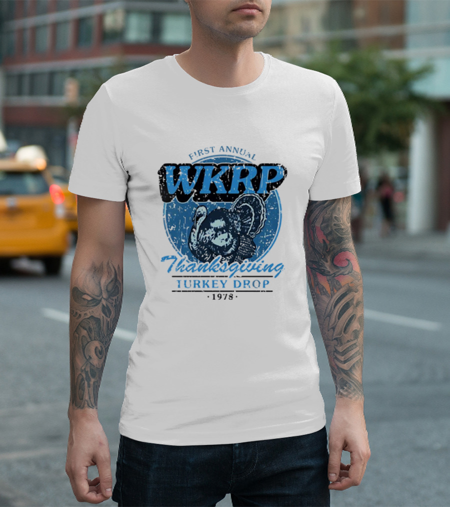 WKRP First Annual Thanksgiving Turkey Drop 1978 T-Shirt