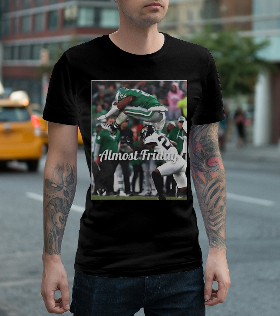 Almost Friday Saquon Barkley Hurdle Over Philadelphia Eagles T-Shirt