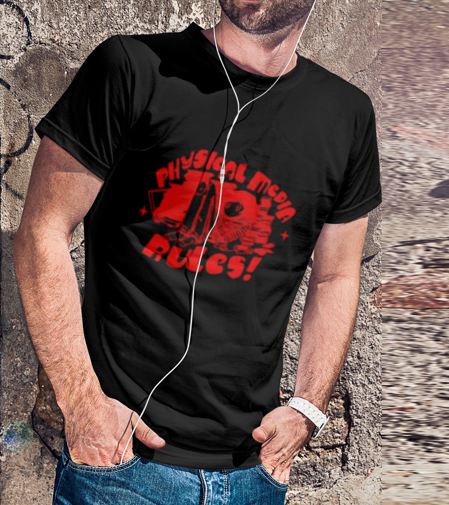 Lid The Kid Physical Media Rules Retro Classic Stack T-Shirt