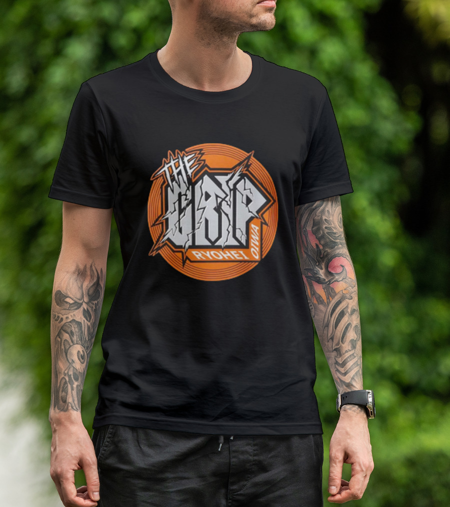 The Grip Ryohei Oiwa Iconic Text With Orange Circle T-Shirt